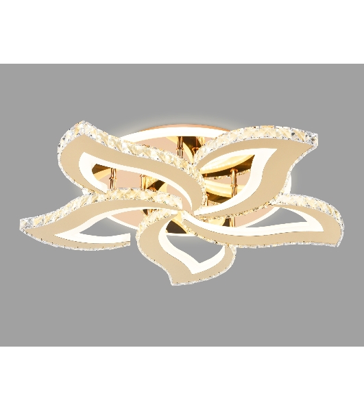 Потолочный светодиодный светильник Ambrella light FA1724/5 GD золото 3000K/4200K/6400K 113W 630*600*100 (ПДУ РАДИО 2.4G)