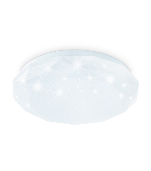 Потолочный светодиодный светильник Ambrella light FZ1018 WH белый 30W 6400K D380*55 (Без ПДУ)