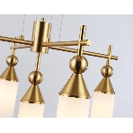Люстра Ambrella light LH55276/5 BS/FR латунь/белый матовый E14*5 max 40W D520*1390, фото3