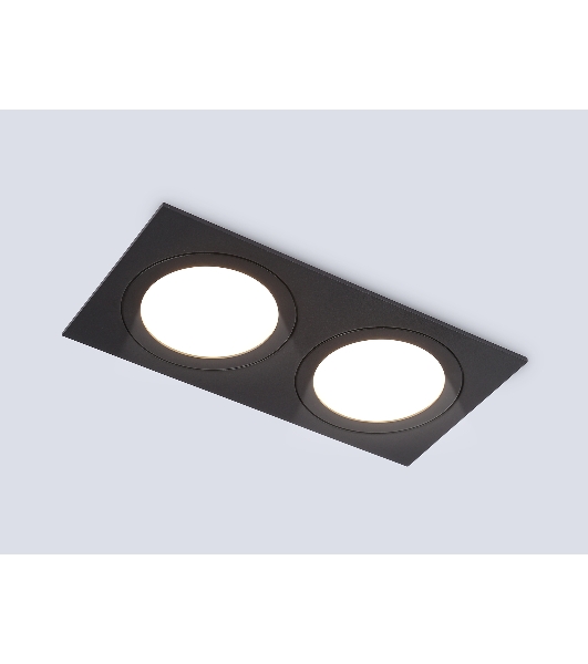 Светильник Ambrella light TN6615/2 BK черный IP44 GX53/2 max 15W 215*110*24