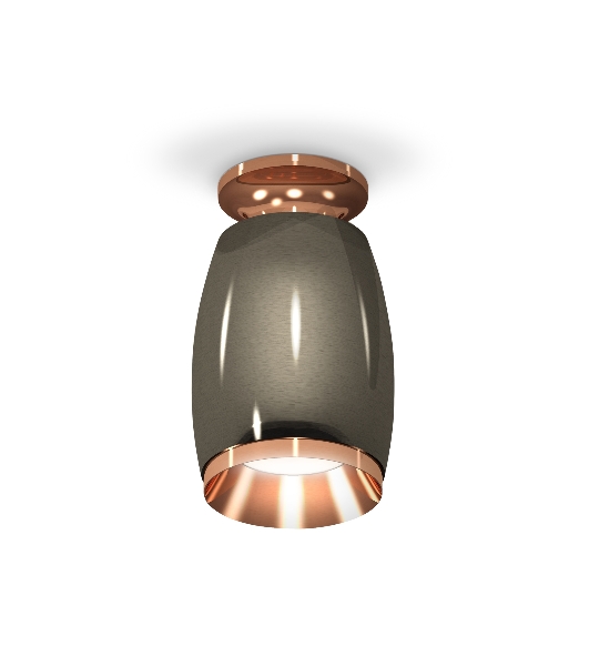 Светильник Ambrella Light XS1123044 DCH/PPG черный хром/золото розовое полированное MR16 GU5.3 (N6906, C1123, N7035)