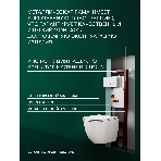 Комплект BAU 6 в 1: инсталляция BAU PRO, унитаз подвесной безободковый торнадо обратного потока Bau Dream 52х36 Hurricane-2, быстросъемное тонкое сиденье дюропласт микролифт,клавиша белая/вставка хром, фото11