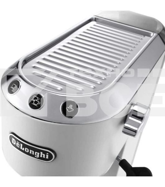 Кофеварка эспрессо DeLonghi EC685.W белый, исп. кофе - молотый/чалды, 1.1 л, 1350 Вт, 15 Бар.