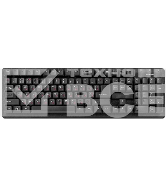 Клавиатура Keyboard SVEN Standard 301 USB чёрная SV-03100301UB