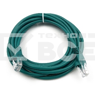 Патч-корд Buro UTP cat5E 3м зеленый RJ-45 (m)-RJ-45 (m)