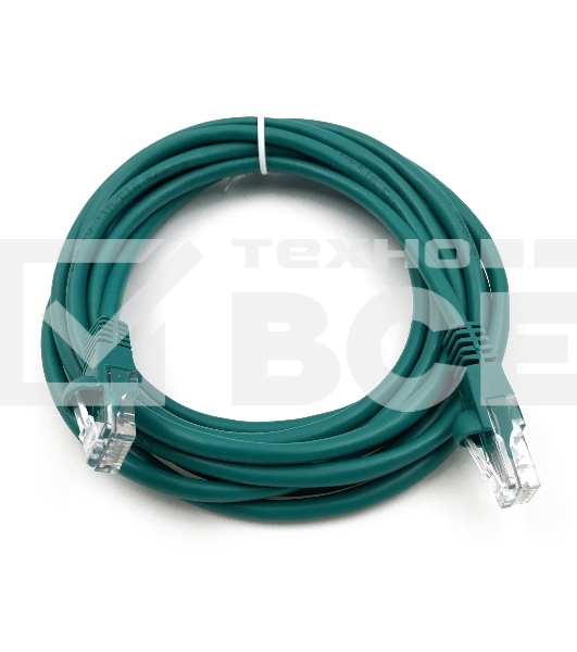 Патч-корд Buro UTP cat5E 3м зеленый RJ-45 (m)-RJ-45 (m)