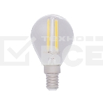 Лампа светодиодная филаментная Rexant Шарик GL45 9.5 Вт 950 Лм 2400K E14 золотистая колба, фото 1