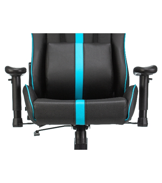 Кресло игровое A4Tech X7 GG-1200 черный/голубой искусственная кожа крестовина пластик