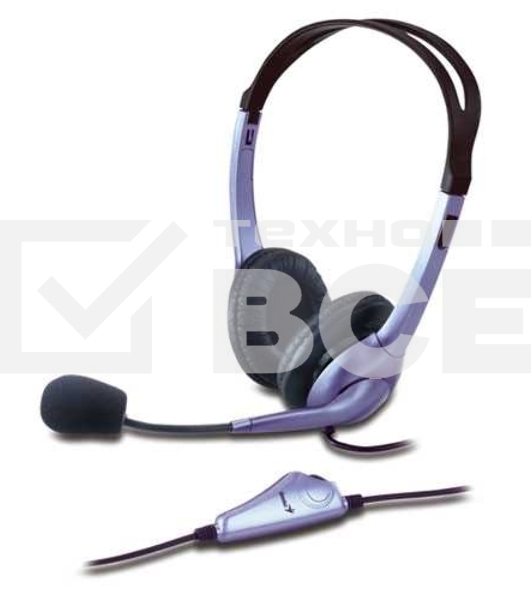 Наушники с микрофоном Genius HS-04S blue 2х mini jack 3.5mm