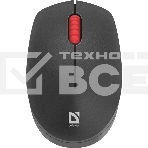 Мышь беспроводная Defender Tiana MB-055 черный, 1000 dpi, радиоканал, USB, кнопки - 3, фото 1