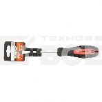 Отвертка Anti-Slip, SL6,0 х 100 мм, CrV, двухкомп. рукоятка Matrix, фото 1