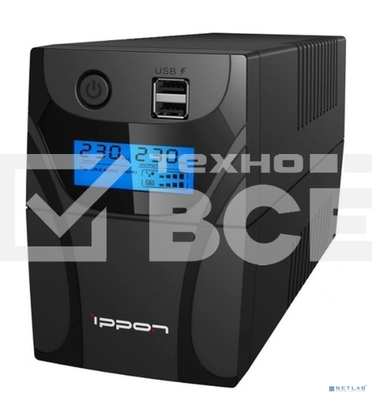 Источник бесперебойного питания Ippon Back Power Pro II Euro 850 480Вт 850ВА черный