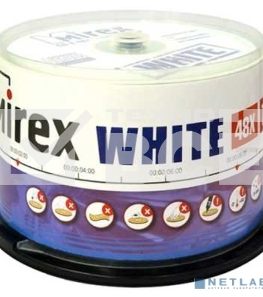 Диск CD-R Mirex 700 Mb, 48х, Cake Box (50), Thermal Print (50/300)