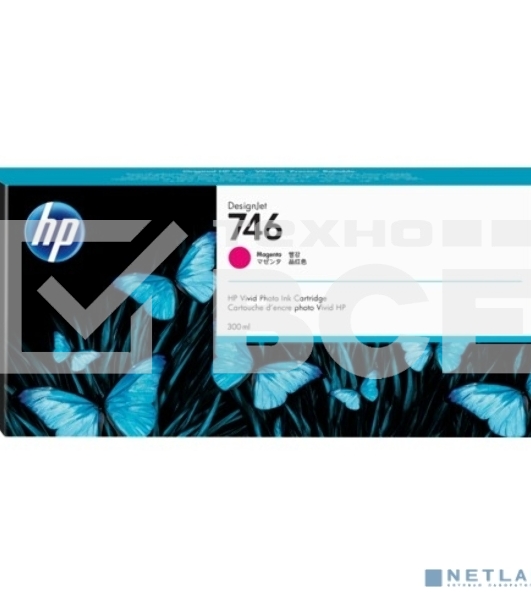 Картридж струйный HP 746 300-ml пурпурный Ink Cartridge