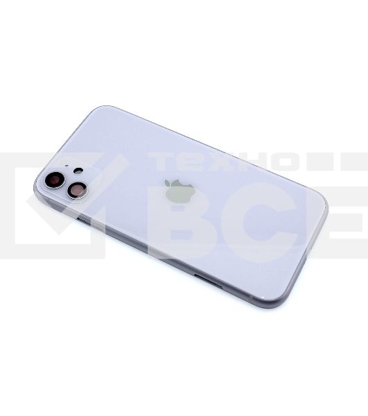 Задняя крышка (корпус) в сборе с рамкой для Apple iPhone 11 фиолетовая