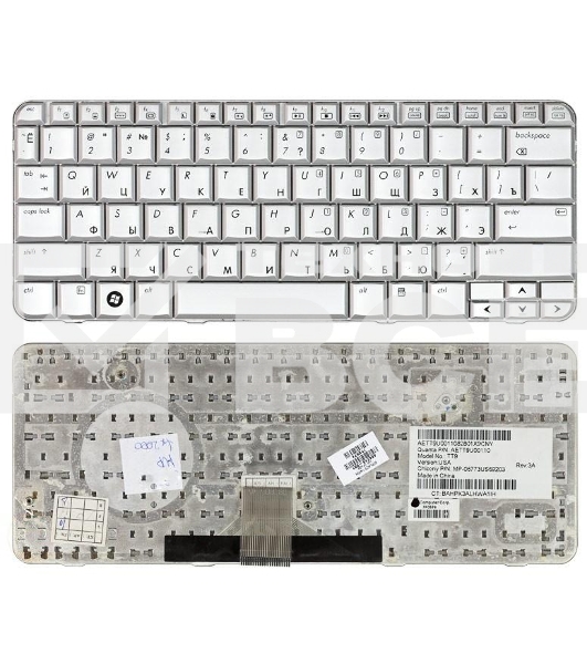 Клавиатура для ноутбука HP Pavilion TX1000 TX2000 TX2500 серебристая