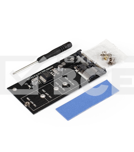 Переходник ExeGate EXE-522 (M.2 B key -> SATA3.0, для подключения SSD с разъемом M.2 NGFF к разъему SATA 6G)
