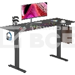 Стол для компьютера Cactus CS-EDL-BBK черный, столешница ДСП, каркас черный, фото9