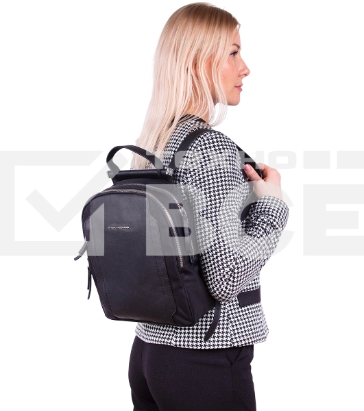 Рюкзак женский Piquadro Lyra CA5566W92T/N черный ткань/натур.кожа