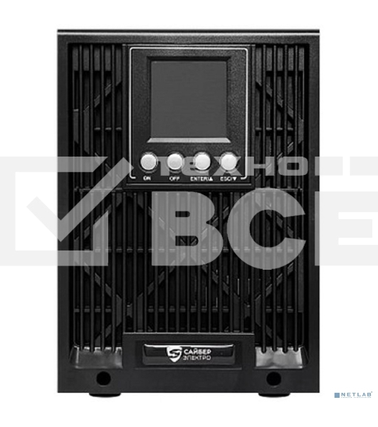 Источник бесперебойного питания Сайбер Электро ИБП ЭКСПЕРТ-II-2000 Онлайн, Напольное исполнение 2000ВА/1800Вт USB/RS-232/SNMPslot (2 EURO + 2 IEC С13) (12В/7А·ч. х 4)