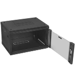 Шкаф телекоммуникационный настенный Hyperline TWB, 19', 6U, 367х600х450 мм (ВхШхГ), дверь: металл, разборный, черный, фото8