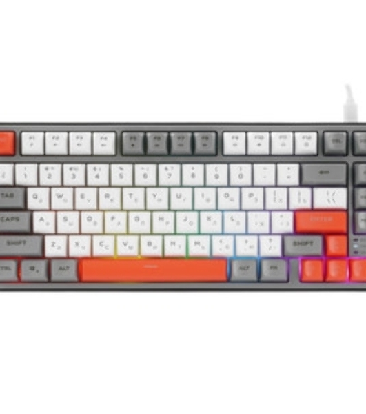 Клавиатура проводная Ritmix RKB-681BL Gray серый-бордовый