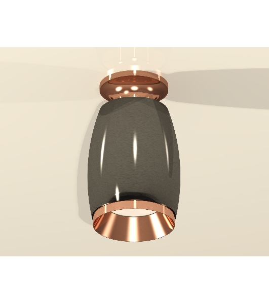 Светильник Ambrella Light XS1123044 DCH/PPG черный хром/золото розовое полированное MR16 GU5.3 (N6906, C1123, N7035)