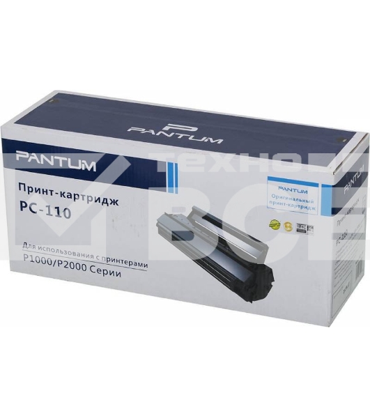 Картридж лазерный Pantum PC-110 черный для Pantum P1000/P2000/P2050/5000/5005/6000/6005 (1500стр.)