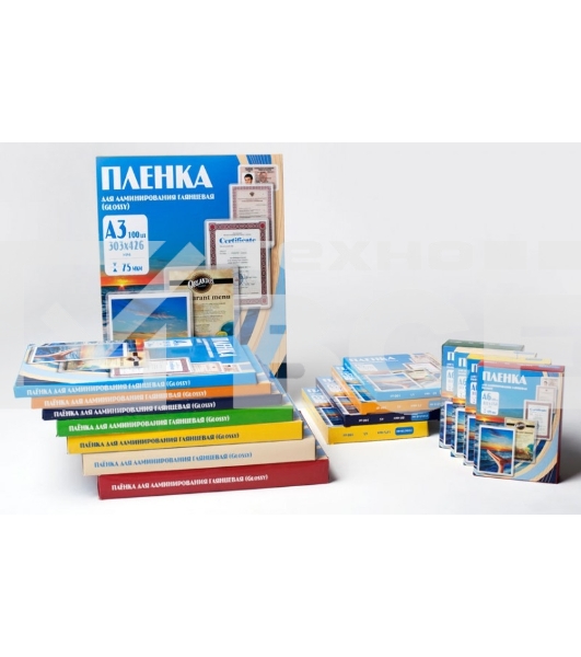 Пленка для ламинирования Office Kit 150мкм A4 (100шт) глянцевая 216x303мм PLP11223-1