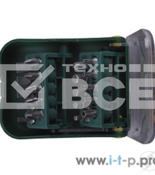 Набор KRAFTOOL Биты в мобильном бит-боксе с клипсой, Cr-V, 25мм, 21 предмет