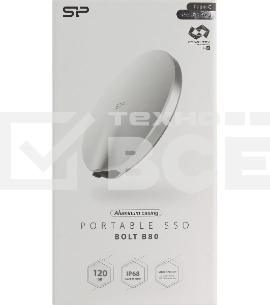 Внешний накопитель SSD USB3.1 120GB EXT. B80 SP120GBPSDB80SCS SILICON POWER