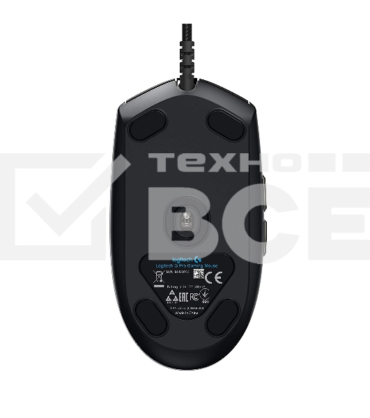 Мышь проводная Logitech G PRO HERO черный, 25600 dpi, USB, кнопки - 6