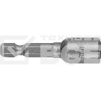 Головка STAYER PROFI Нат-драйвер 26390-08магнитная E 1/4'' длина 48 мм 8мм 1шт, фото 1