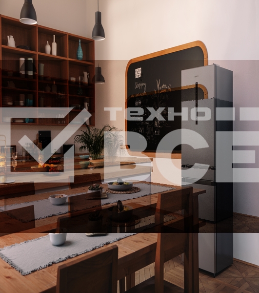 Холодильник Gorenje NRK6192AXL4 двухкамерный серебристый мат.