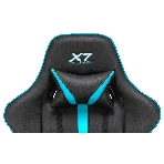 Кресло игровое A4Tech X7 GG-1200 черный/голубой искусственная кожа крестовина пластик, фото38