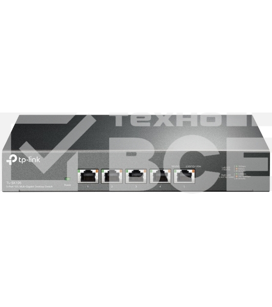 Коммутатор TP-Link 5-port Desktop 10G Unmanaged Switch, 5 100/1G/2.5G/5G/10G RJ-45 ports, Fanless design