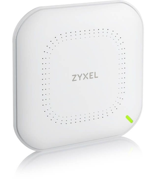 Гибридная точка доступа Zyxel NebulaFlex NWA90AX, WiFi 6, 802.11a/b/g/n/ac/ax (2,4 и 5 ГГц), MU-MIMO, антенны 2x2, до 575+1200 Мбит/с, 1xLAN GE, PoE, защита от 4G/5G, БП в комплекте