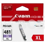 Картридж струйный Canon CLI-481XL PB 2048C001 фото голубой (8.3 мл) для Canon PixmaTS8140TS/TS9140, фото2
