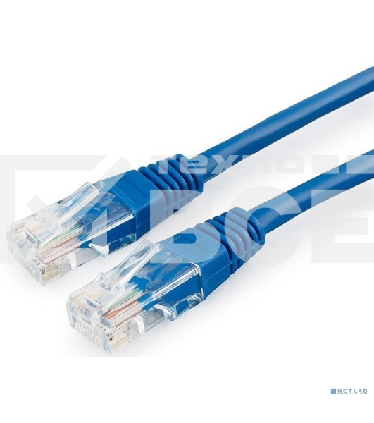 Патч-корд медный UTP Cablexpert PP10-1M/B кат.5e, 1м, литой, многожильный (синий)