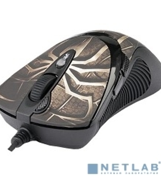 Мышь проводная A4Tech XL-747H коричневый, 3600 dpi, USB, кнопки - 7