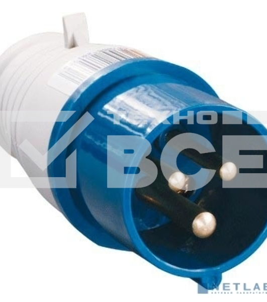 Вилка эл. каб. 32А 2P+PE 220В IP44 ССИ-023 ИЭК PSR01-032-3