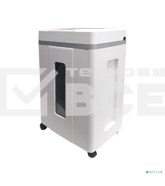 Шредер Office Kit S200TSCD 0,8x2 белый (секр.P-7) фрагменты 6лист. 25лтр. скобы пл.карты CD