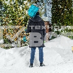Лопата для уборки снега,поликарбонат,340х385х1340мм,алюминиевый черенок,ПВХ оплетка, LUXE Palisad, фото 1