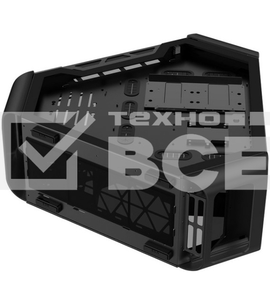 Компьютерный корпус JONSBO TR03-G Black без БП, боковая панель из закаленного стекла, mini-ITX, micro-ATX, ATX, черный