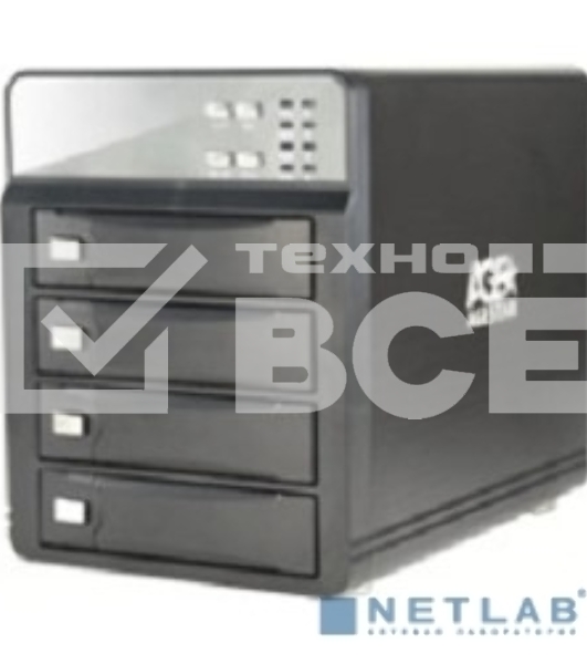 Внешний корпус для HDD AgeStar 3C4B3A1 SATA II алюминий черный LCD 3.5'