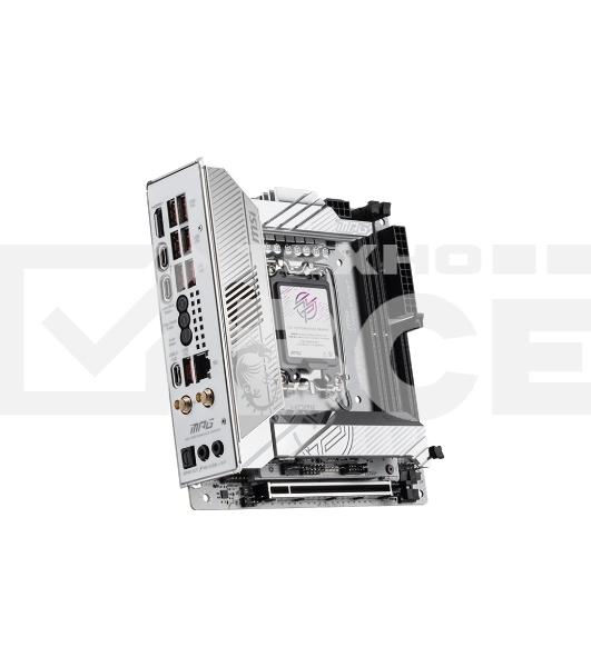 Материнская плата MSI MPG Z890I EDGE TI WIFI, LGA 1851, Intel Z890, 2xDDR5, 2xSATA, 4xM.2, 1xPCIe 5.0 x16, 1xHDMI, 2xThunderbolt 4, 1xUSB-C, 1x 5Gb LAN, 7xUSB-A 10Gbps, 2xUSB-A 5Gbps, 1xUSB-C 20Gbps, 7.1, 2x3.5 мм, TOSLINK, Mini-ITX