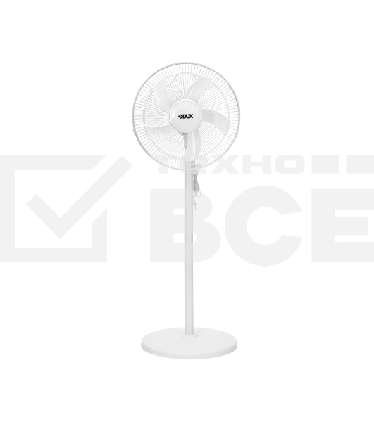 Вентилятор напольный DUX DX-40, 40Вт, 16дюйм, белый 60-0218