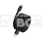 Кабель USB2.0 Hoco Type-C/Type-C, 3А, 60Вт, X120, 1м, черный, коробка, фото3