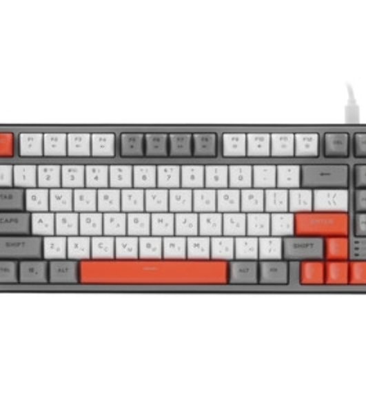 Клавиатура проводная Ritmix RKB-681BL Gray серый-бордовый
