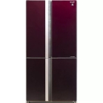 Холодильник Sharp SJ-GX98PRD темно-бордовый стекло трехкамерный Side by Side 394/211л морозилка снизу, No Frost, Side by Side, фото13